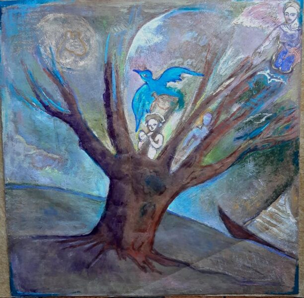 L'arbre nid (Tableau Sylvie Dallet, 2022)